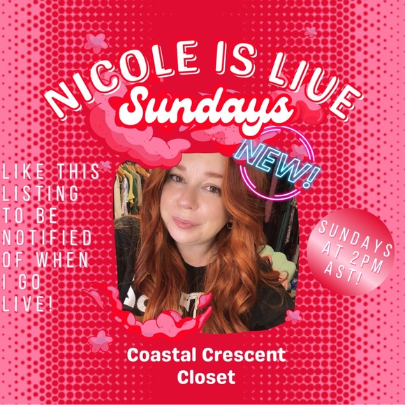 NICOLE IS LIVE! 💖✨ COASTAL CRESCENT CLOSET 🛍️ - Picture 1 of 1